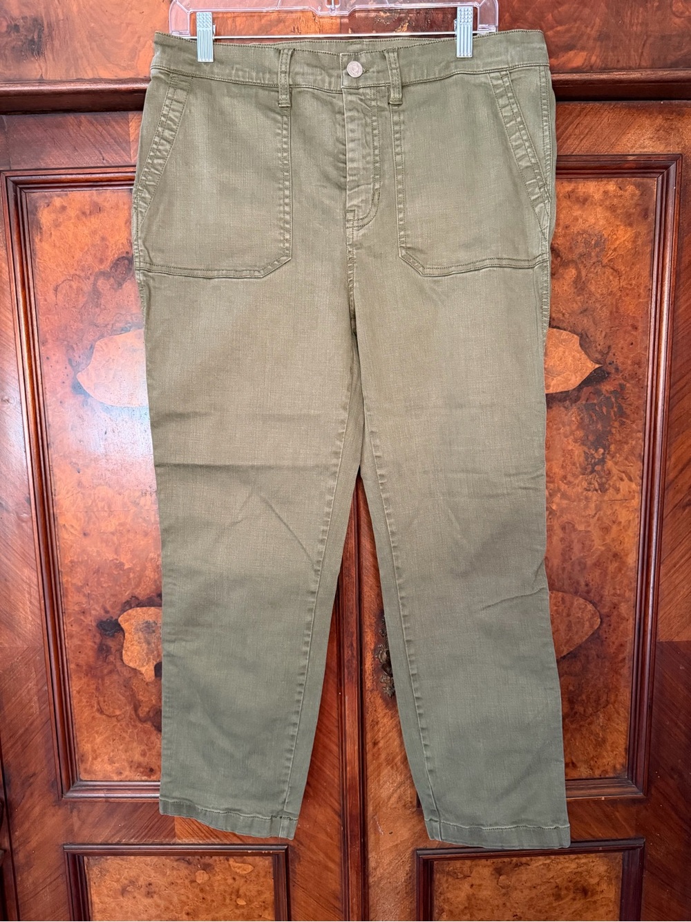 J.Crew Vintage Straight Cargo Pant Olive Green Size 31